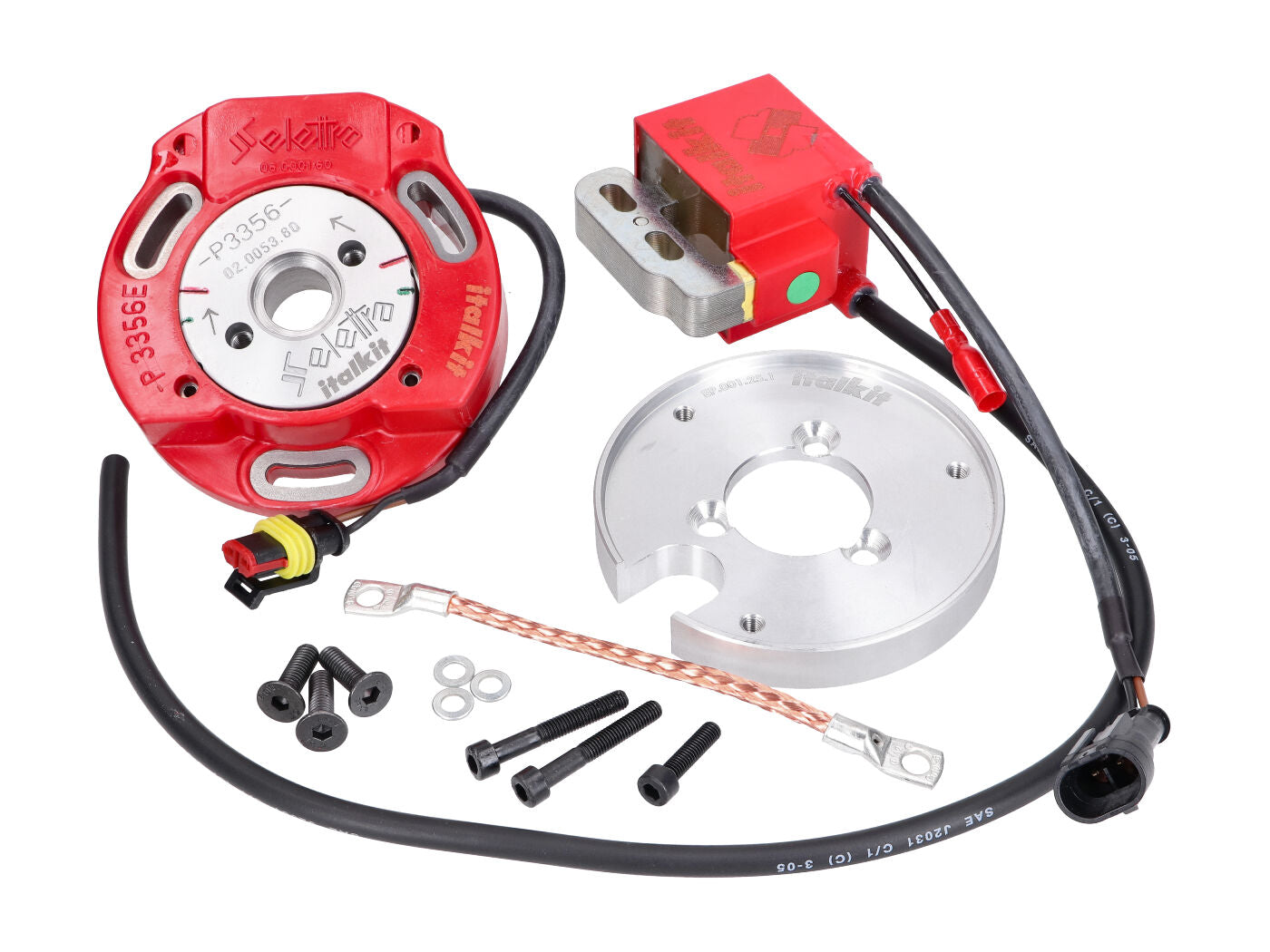 Sistem de aprindere cu rotor intern Italkit Selettra analogic pentru Aprilia Classic 125, ETX 125, MX 125, RS 125, RS Tuono 125 și alte modele 2T