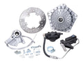 Set frână cu disc Grimeca Classic NT ax d=16mm argintiu semi-hidraulic pentru Vespa P125 X, P150 X, P200 E, PX 80 E, PX 150 E și alte modele