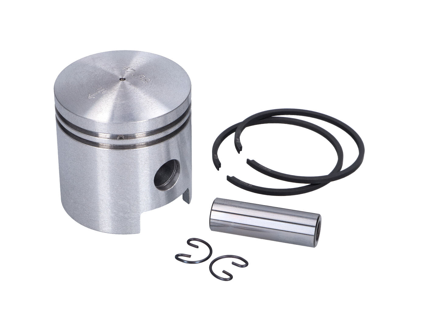Set piston ALMOT 48,50mm 80cc pentru Simson SD50 Albatros, KR51/2 Schwalbe, S51, S53, SR50 și alte modele