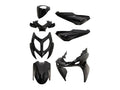 Kit carenaj 101 Octane 7 piese negru lucios pentru Yamaha Aerox 50, MBK Nitro R 50 2013-2017