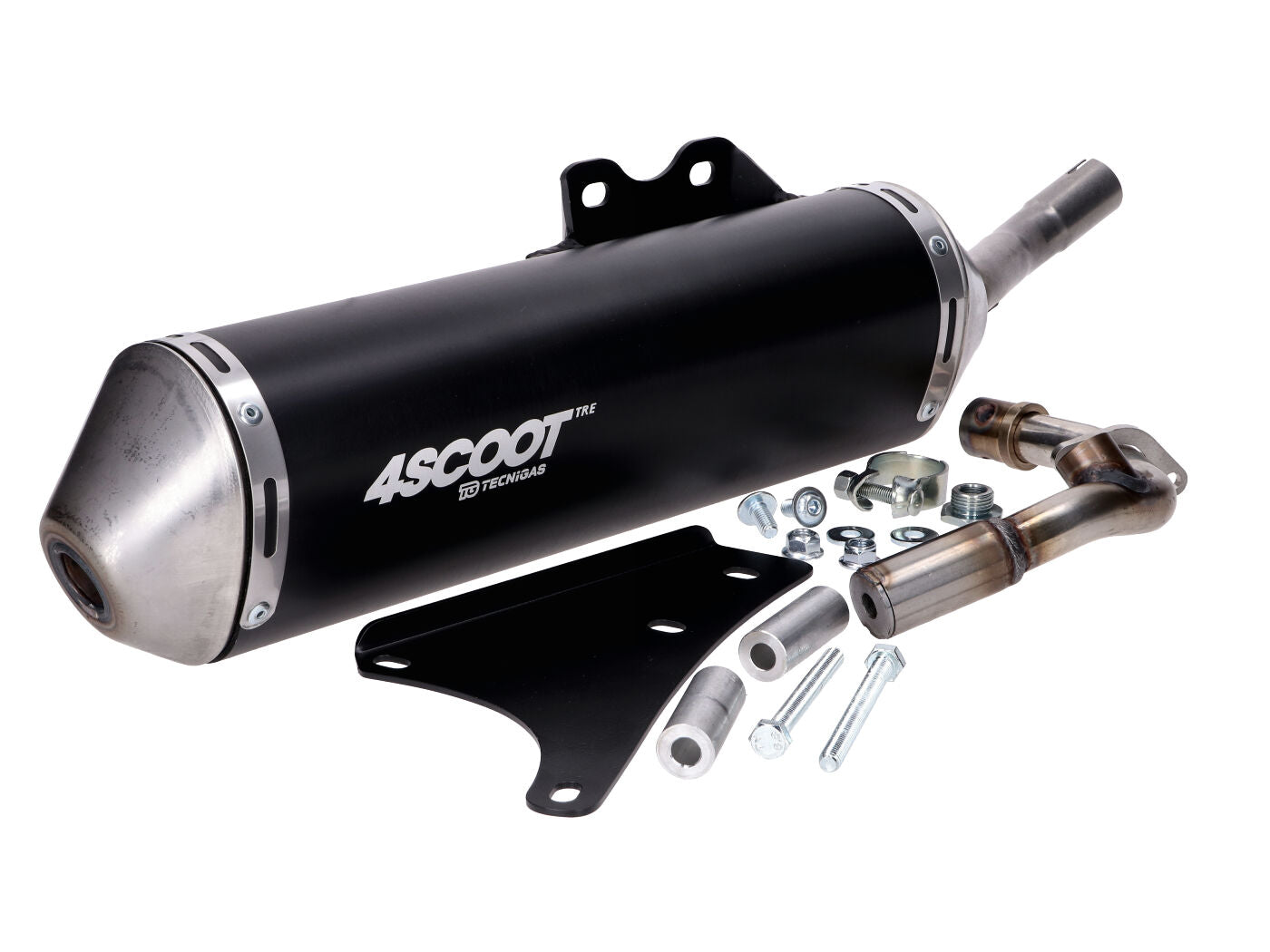 Eșapament Racing Scuter Tecnigas 4Scoot TRE pentru Vespa Primavera, Sprint și Piaggio Liberty, Zip 50 iget Euro4 / Euro5