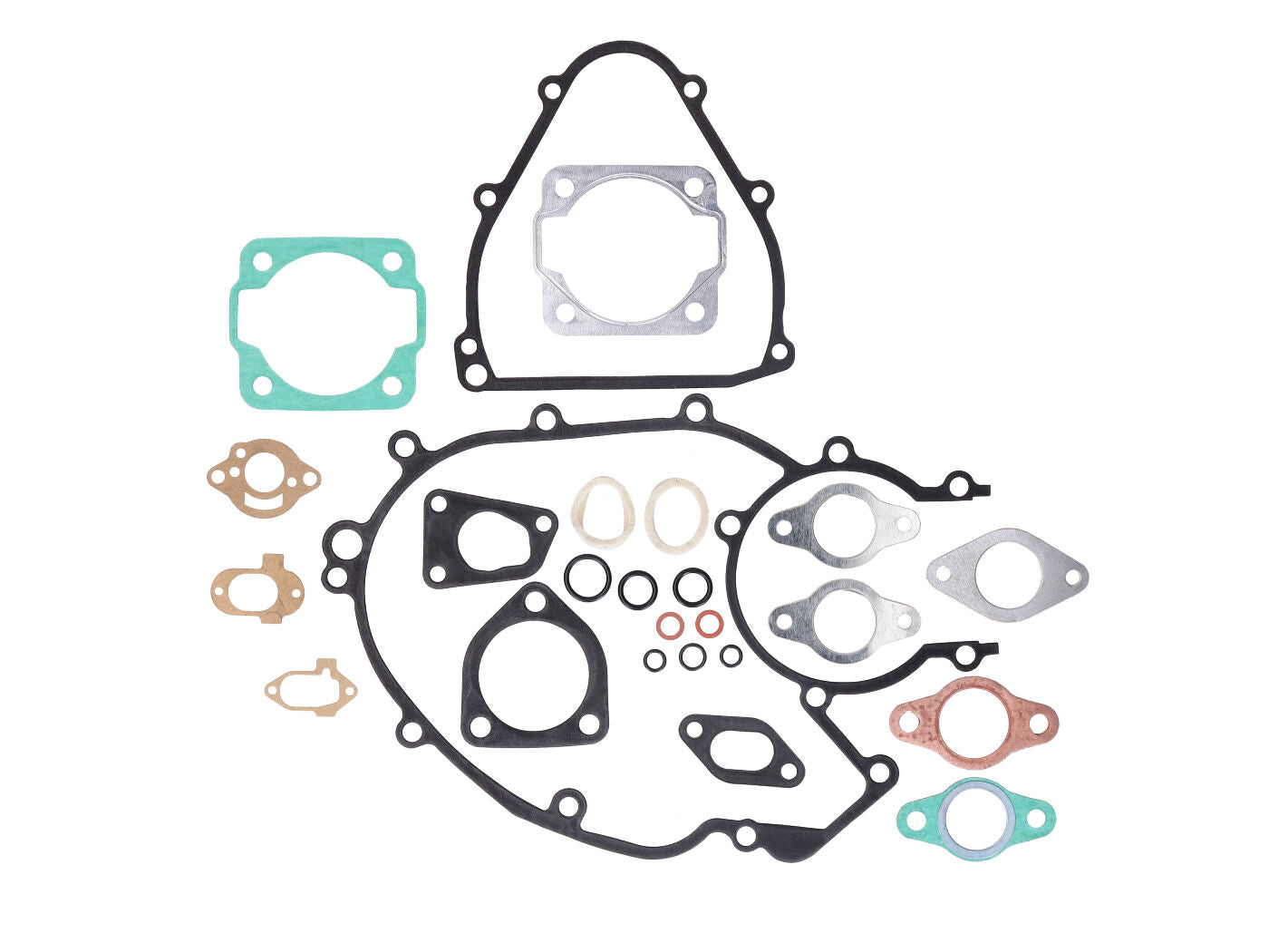 Set garnituri motor Athena aluminiu acoperit cauciuc cu inele O și inele pâslă pentru Vespa Classic, MotoVespa, Vespa (Piaggio) 50-125cc