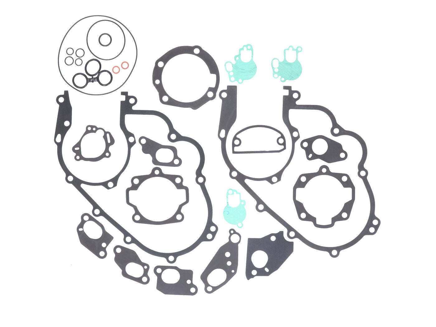 Set garnituri motor Athena aluminiu, acoperite cauciuc cu inele O, pentru Vespa Classic, LML și alte modele