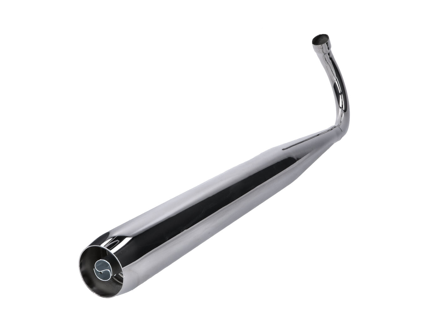 Eșapament complet Jamarcol deschis 36/32mm cromat pentru Zündapp KS 50, KS 80, SX 80 și alte modele