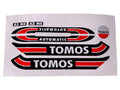 Set autocolante negru/roșu/alb pentru Tomos Streetmate, S25, A35, A55, A3 și alte modele