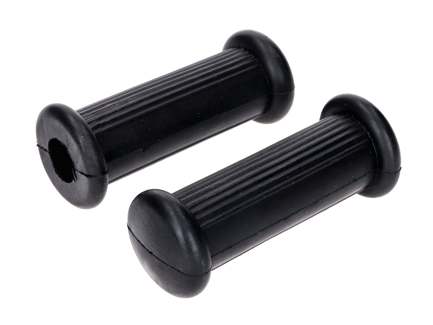 Set cauciucuri reposeuri striat longitudinal negru pentru Simson S51, S53, S70, S83, Sperber SR4-3 și alte modele