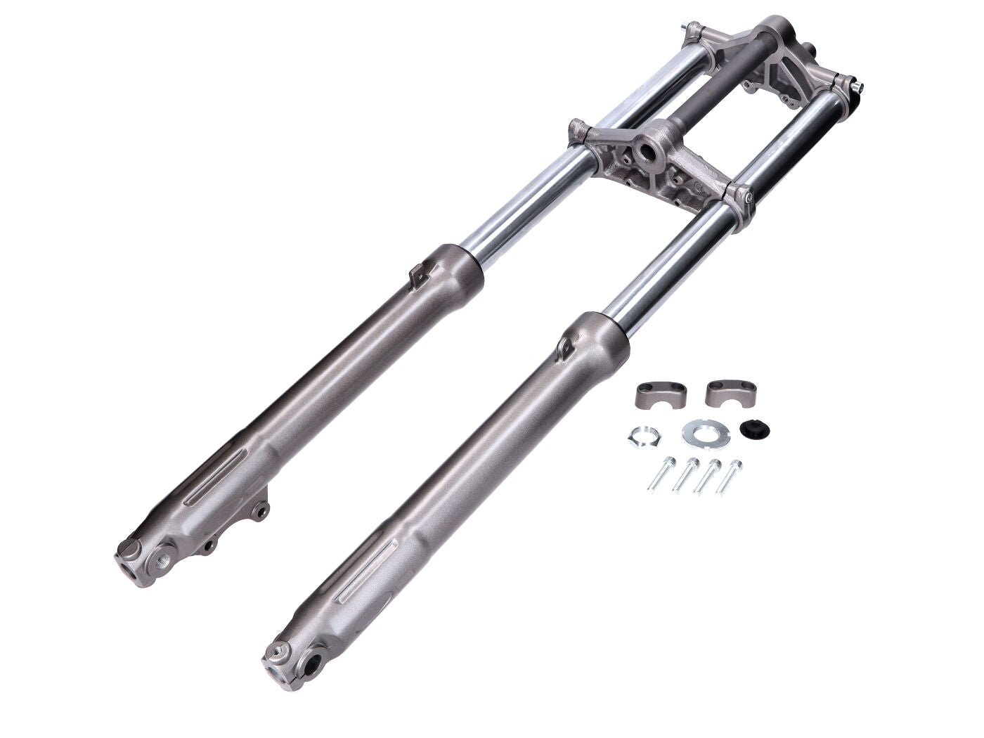 Furcă telescopică 101 Octane completă 860mm antracit pentru Rieju MRT