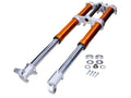Furcă telescopică inversată 101 Octane 860mm aurie completă pentru Rieju MRT 50 Pro Cross, MRT 50 Pro SM motor AM6