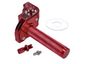 Mâner de accelerație 101 Octane CNC cursă scurtă roșu pentru ghidon 22mm universal