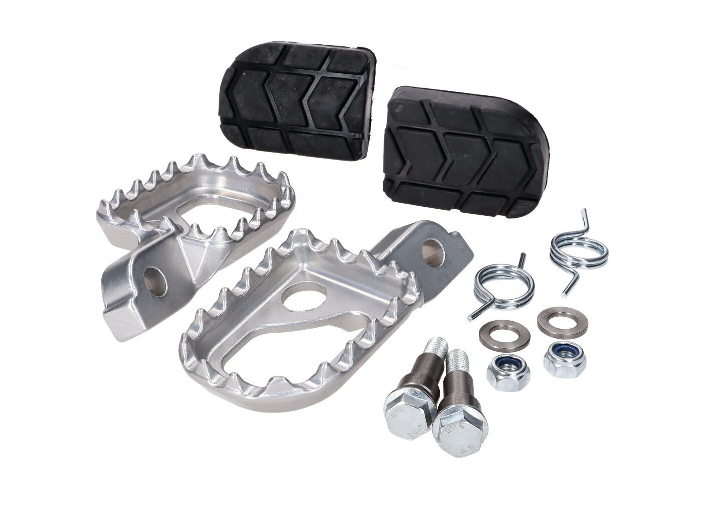 Set repozi picioare CNC aluminiu 16x24x3mm pentru Beta RR 50 Enduro, Supermotard și alte modele