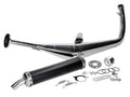 Sistem de eșapament sport Motegra 60-110cc lustruit cu tobă spate pentru Simson S51, S53, S70, S83