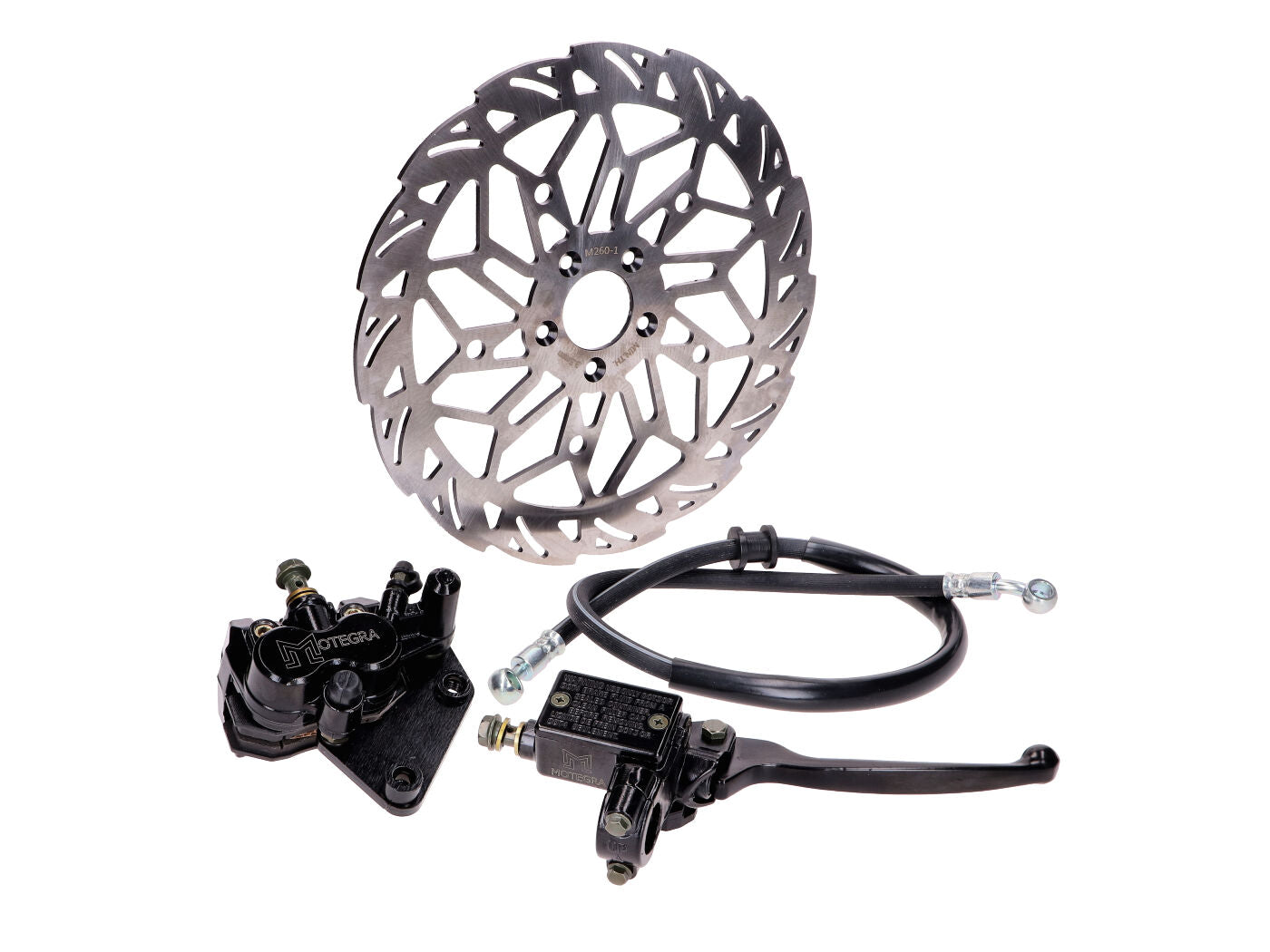Set frână cu disc Motegra 260mm 4 piese pentru Simson S51 / S51 Enduro