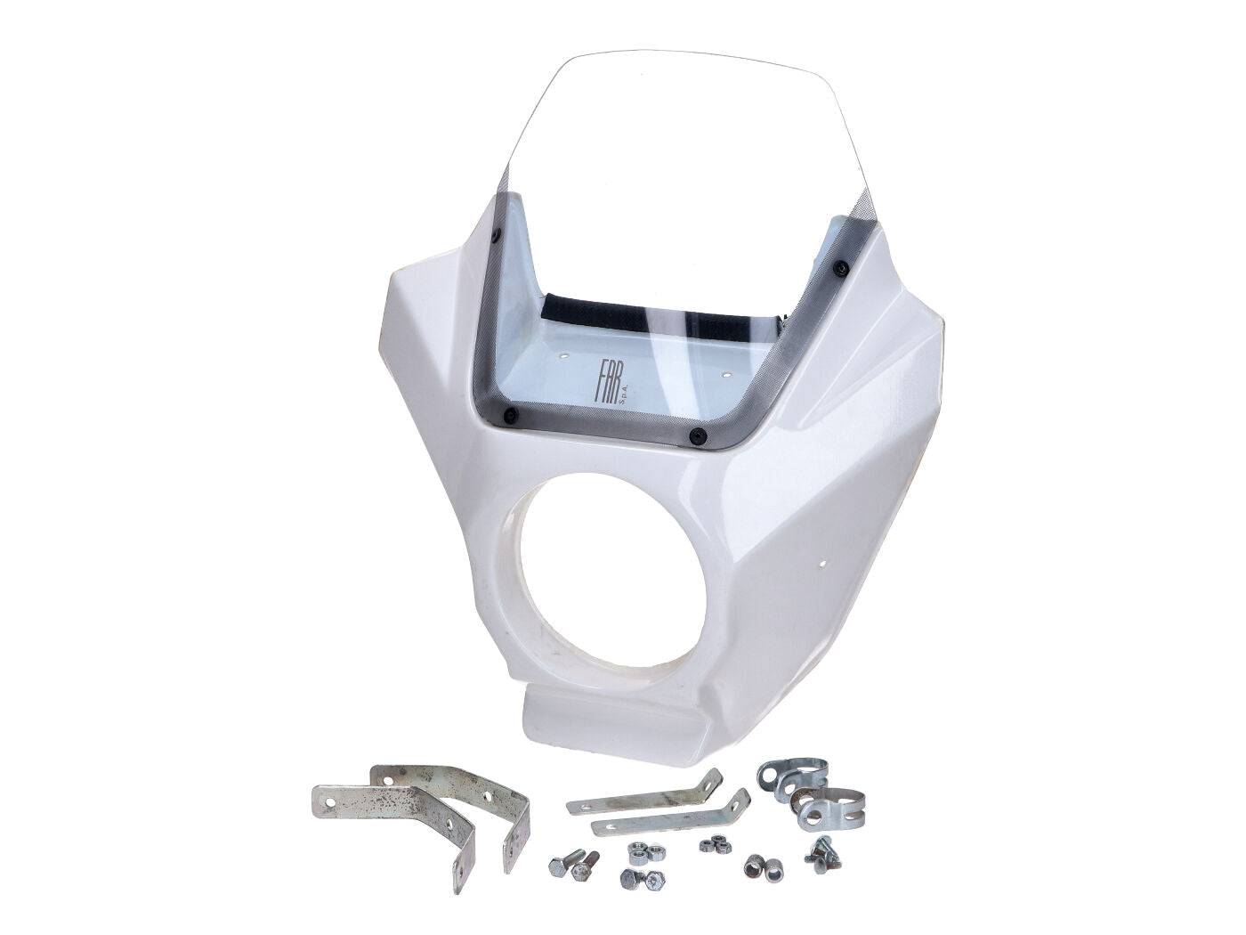 Carenaj far alb pentru Lambretta J125 4m, moped, mokick - universal