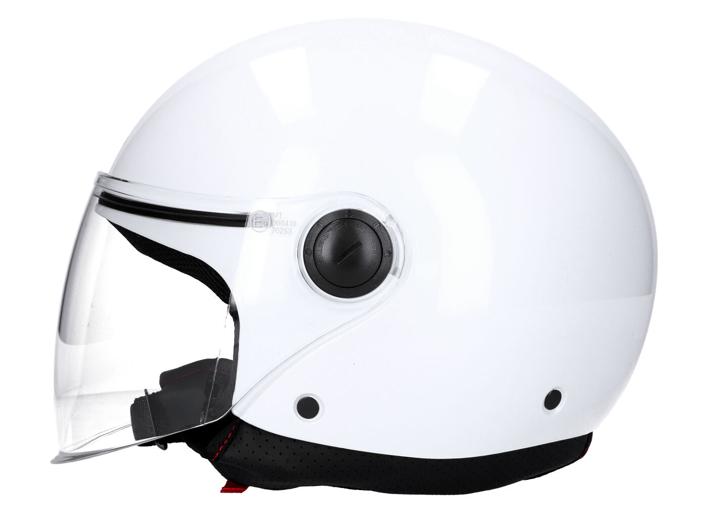 Cască jet MT Helmets Street S albă mărimea L (59-60cm) universal