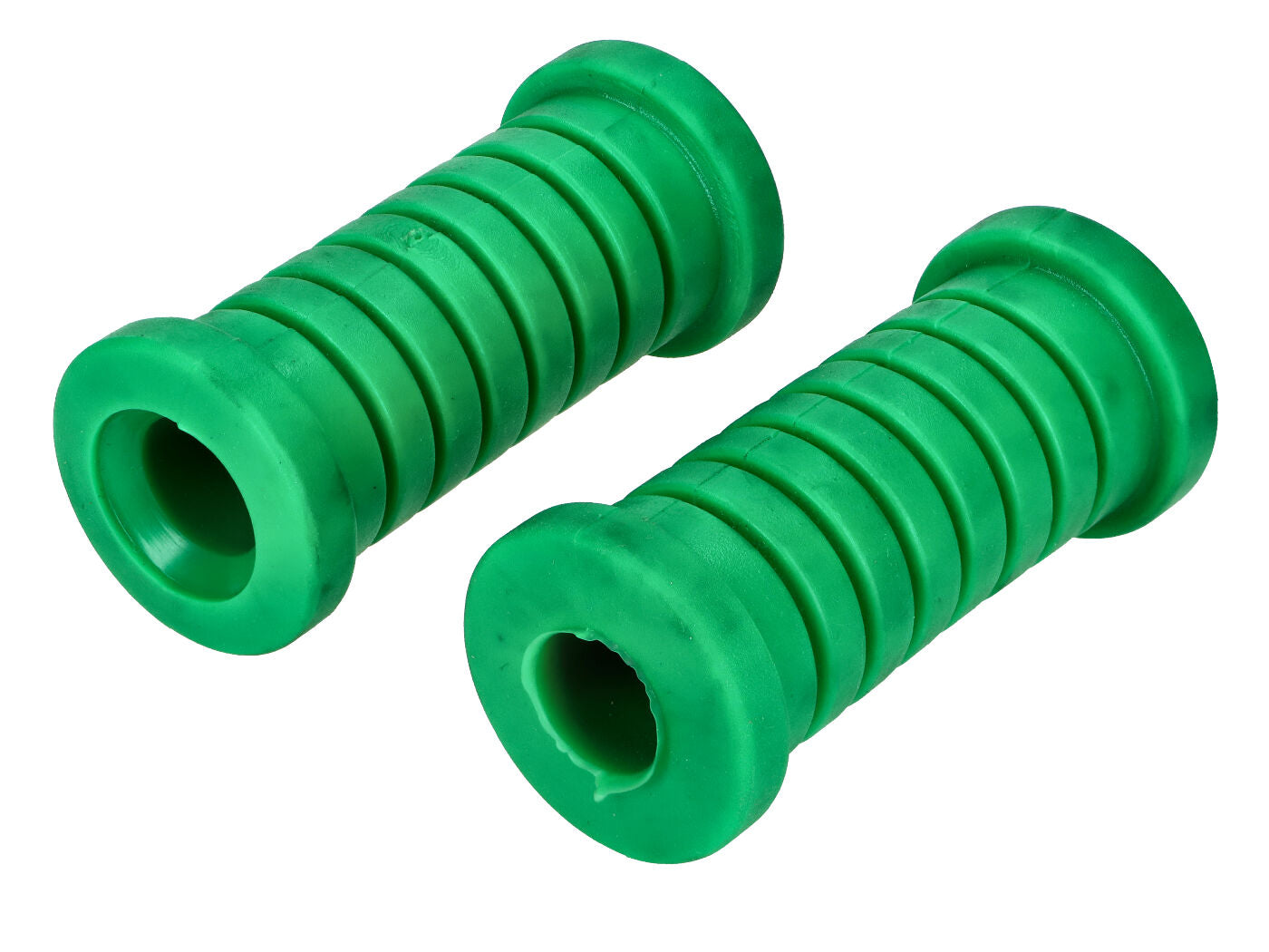 Set cauciucuri repaus picioare pasager D=35mm, margine=43mm, total=91mm verde pentru Simson și MZ / MuZ