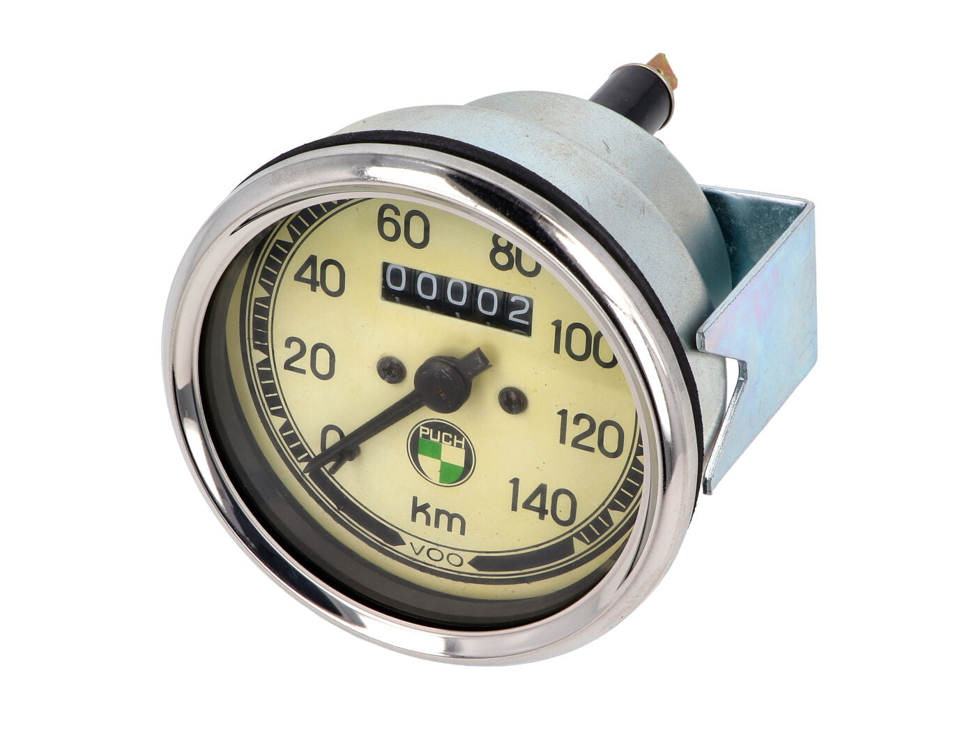 Vitezometru 140km/h rotund 80mm cu logo Puch pentru Puch Monza, MV 50, VS 50 Colibri