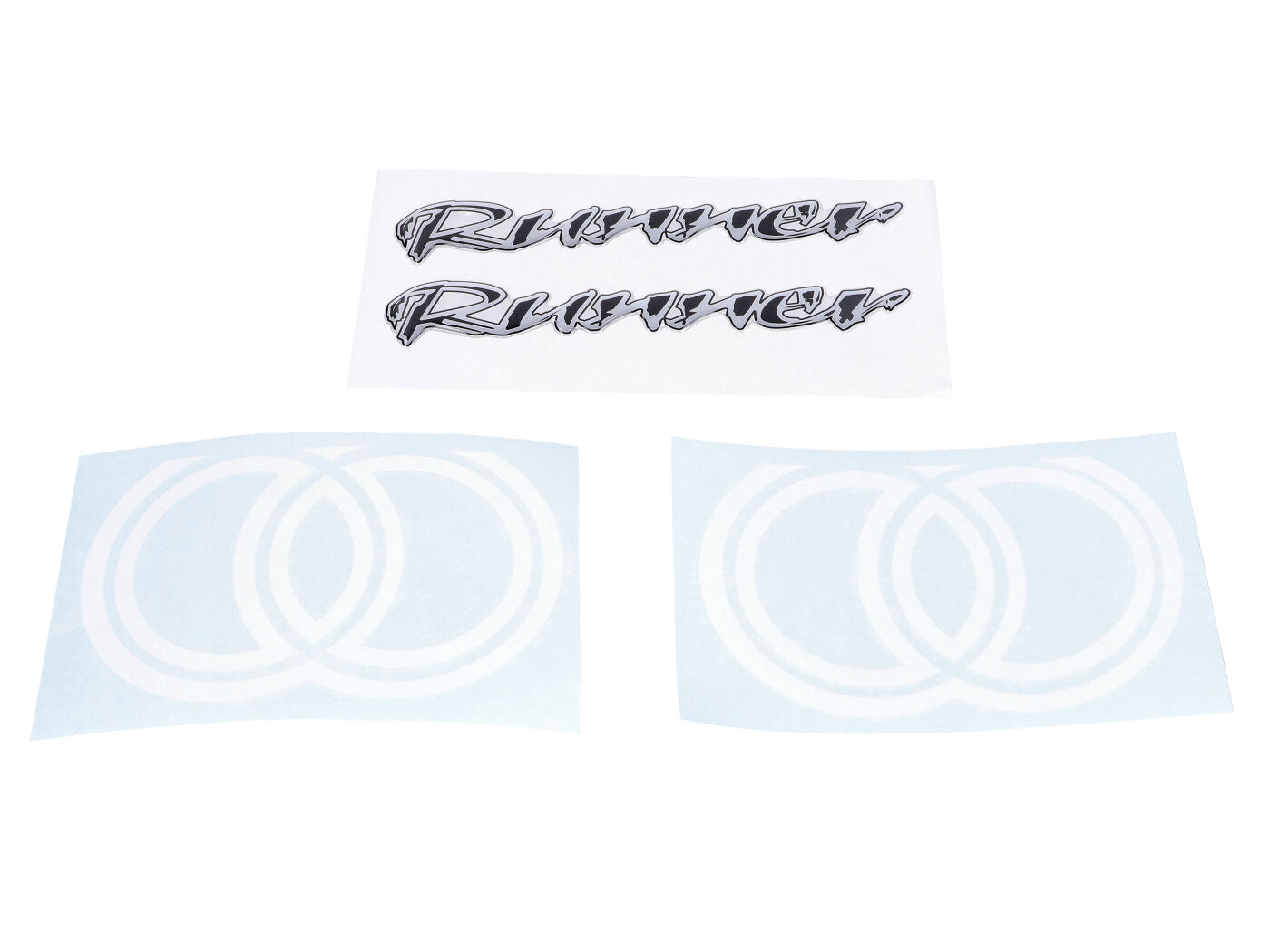 Set autocolante 3D negru 4 piese pentru Gilera Runner 50, Runner 125, Runner 180
