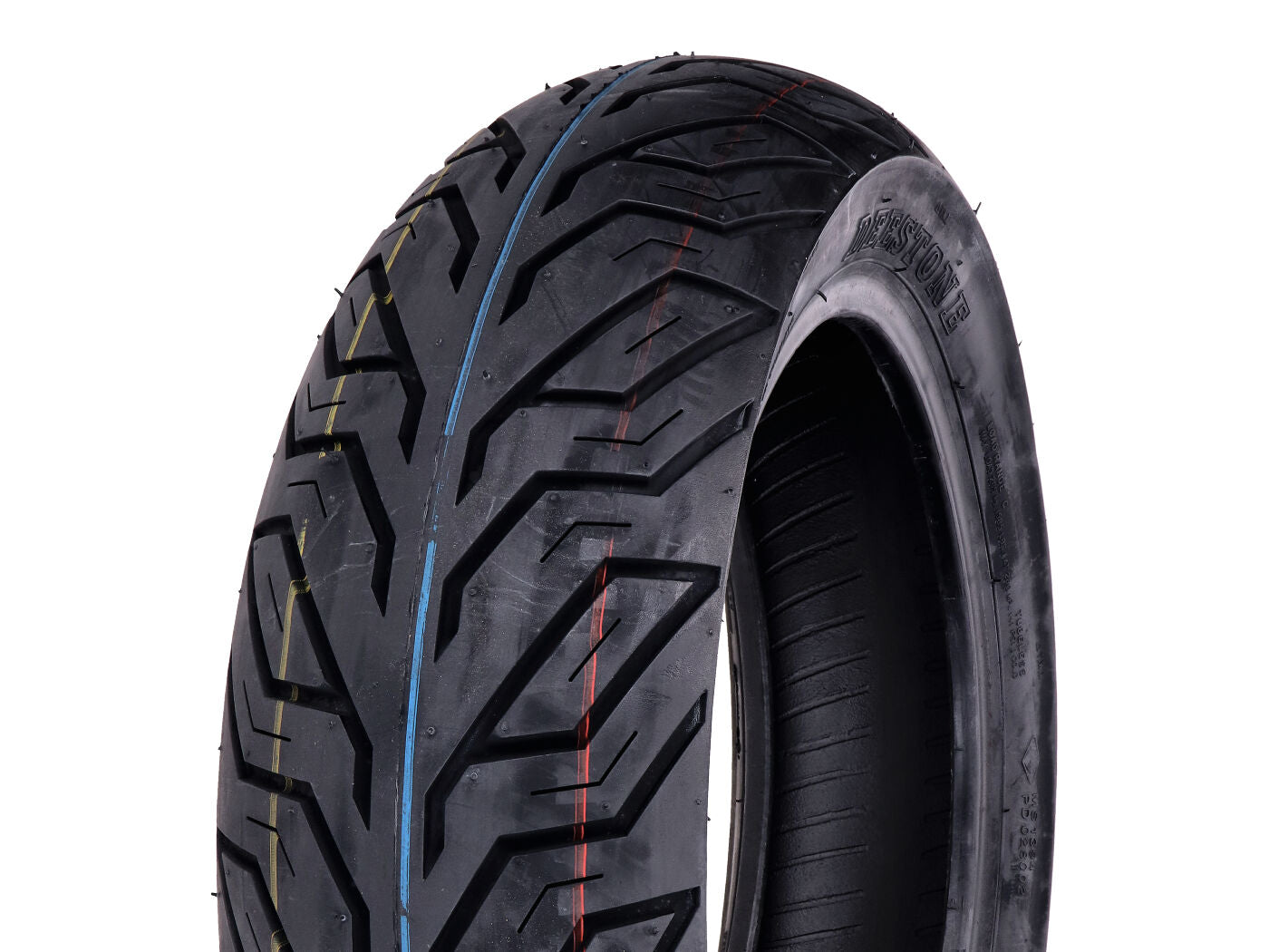 Anvelopă Scuter Deestone D825 130/70-12 Grip 62P pentru Vespa Modern, SYM, Kymco, Yamaha, Peugeot și alte modele