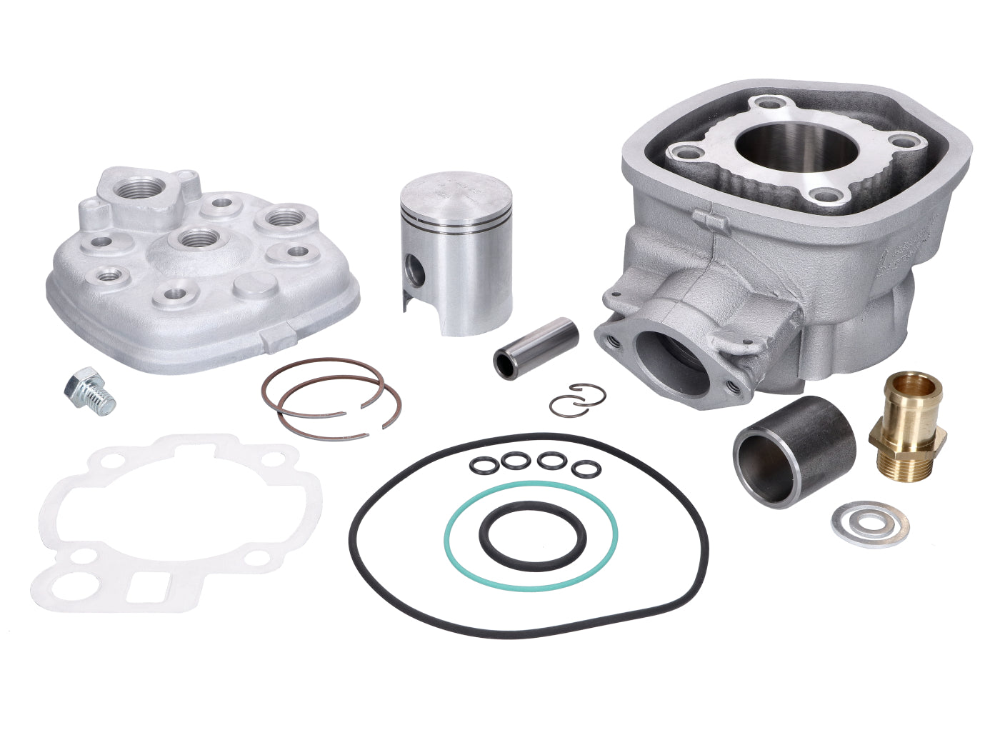 Kit Cilindru Metrakit Aluminiu 50cc d=40,3mm ax=12mm pentru Rieju, Beta, Motorhispania, Yamaha și alte mărci Minarelli AM6 LC