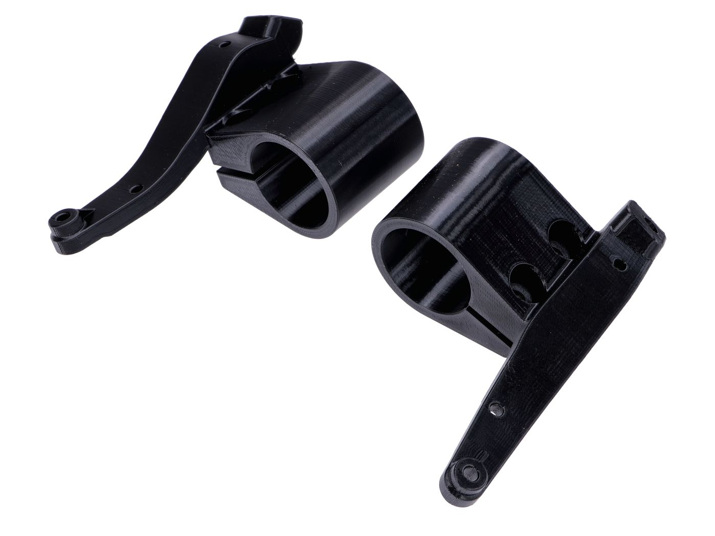 Set suporți mască far dreapta și stânga negru pentru Derbi Senda R, SM, Gilera RCR, SMT, Aprilia RX, SX și alte modele