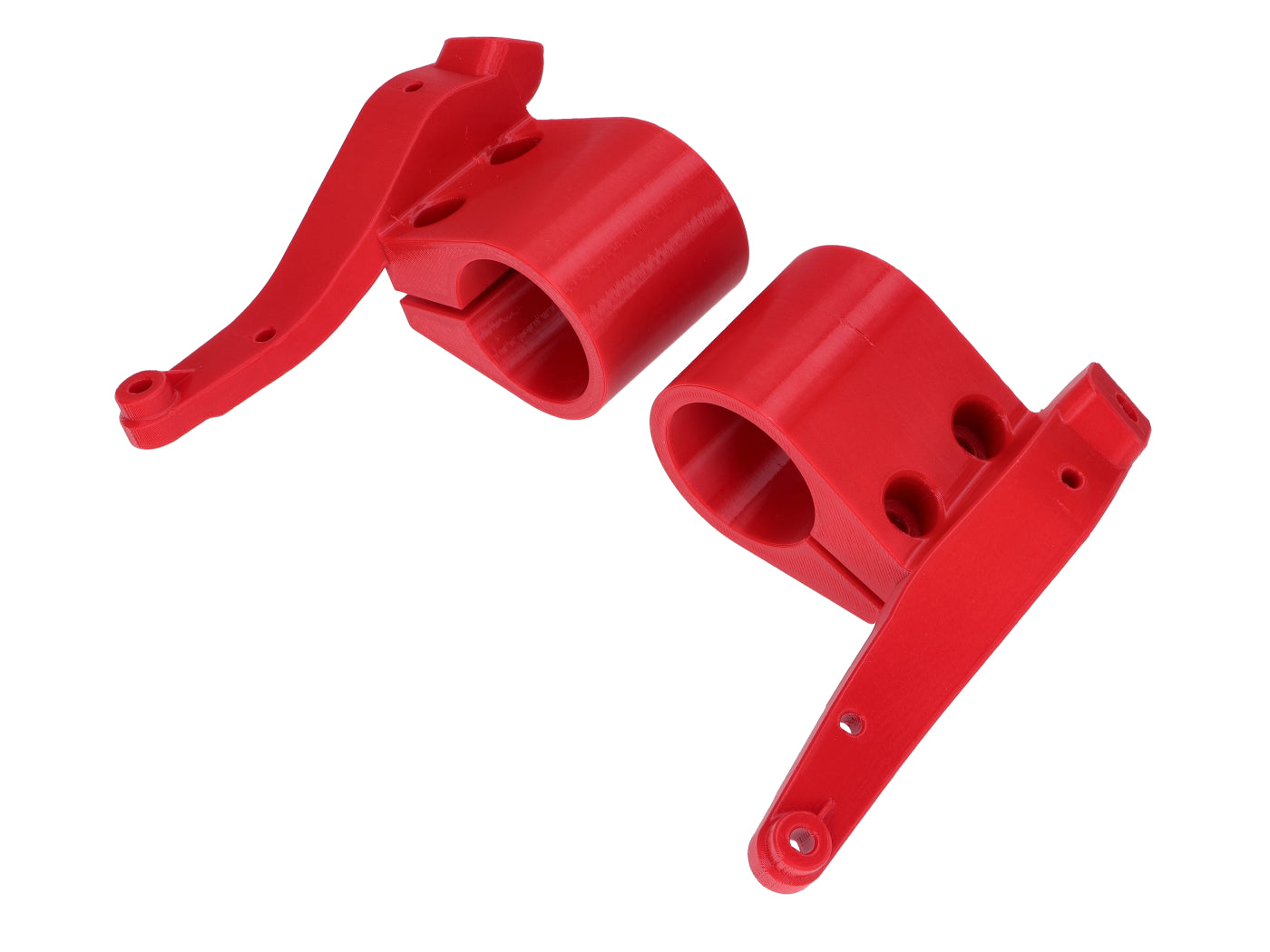 Set suporți mască far dreapta și stânga roșu pentru Derbi Senda, Gilera RCR, SMT și alte modele