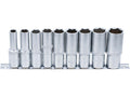Set Chei Tubulare Lungi BGS Technic 9 Piese Metrice 1/2 Inch 10-24mm universal