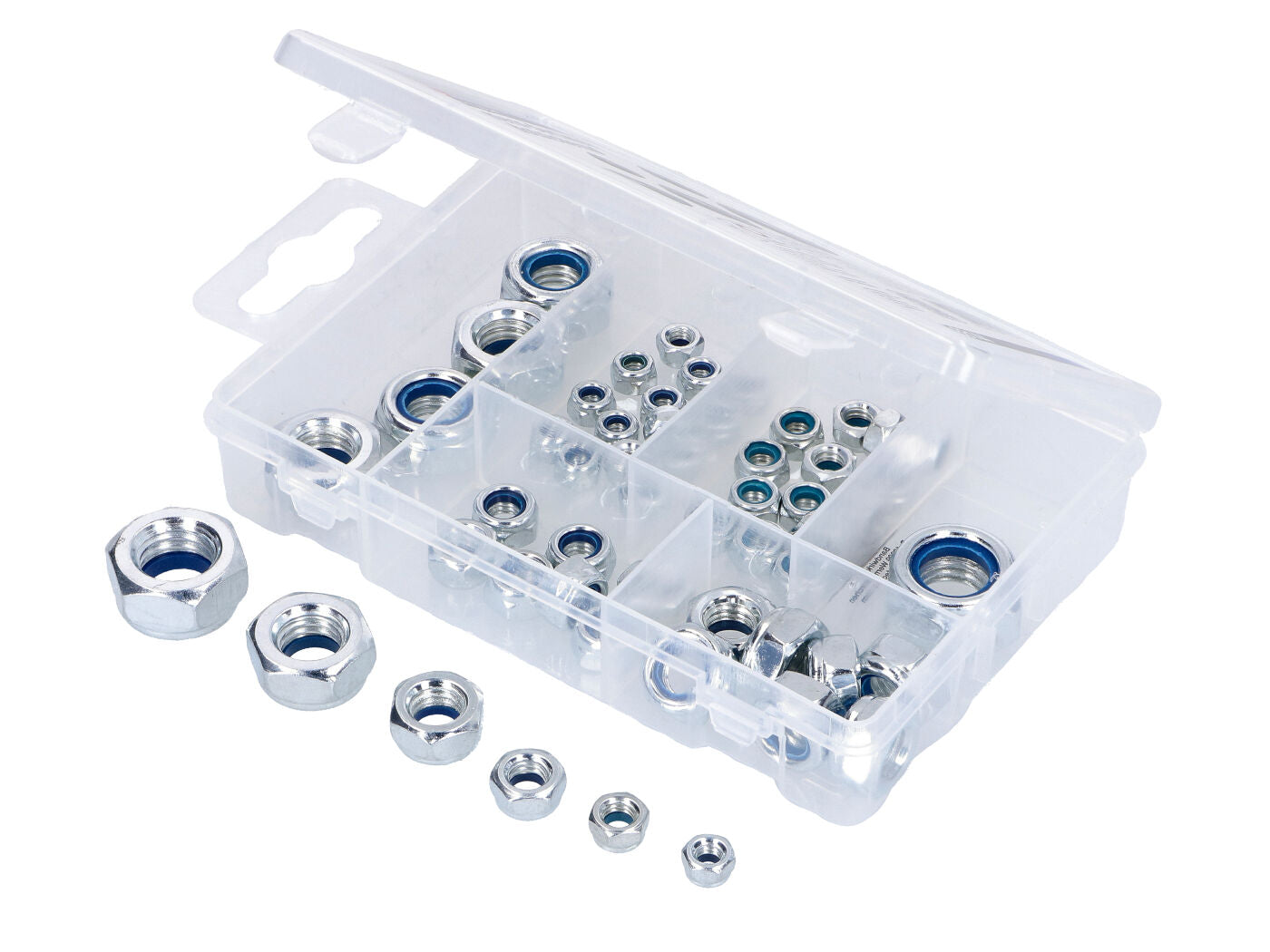 Sortiment Piulițe BGS Technic Autoblocante Metrice M4-M12 53 Piese universal