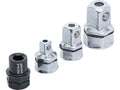 Set adaptoare BGS Technic pentru chei inelare cu clichet, 4 piese, universal