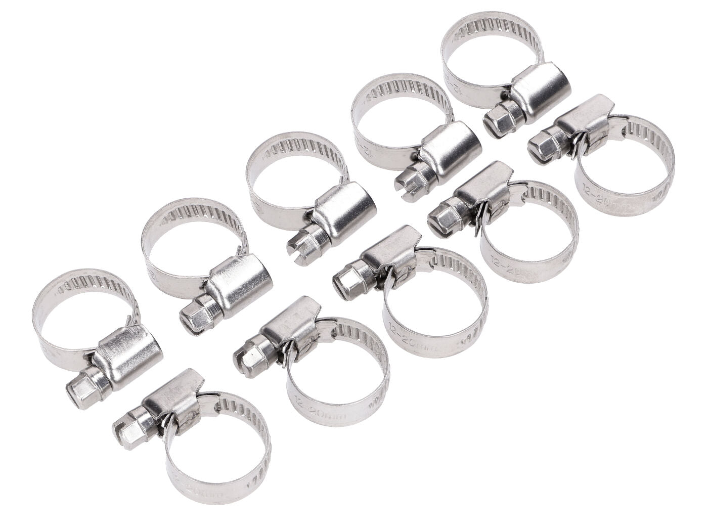 Set coliere furtun BGS Technic 12-20 mm, 10 piese, universal