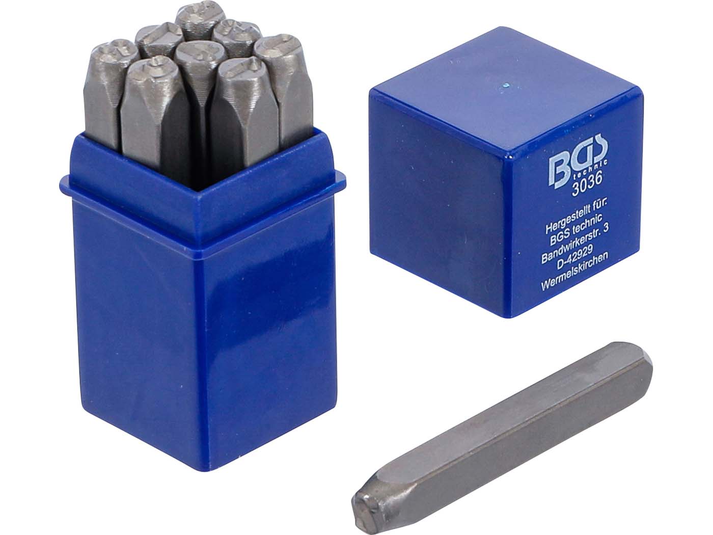 Set Cifre pentru Punctare BGS Technic 6mm DIN1451 9 piese universal