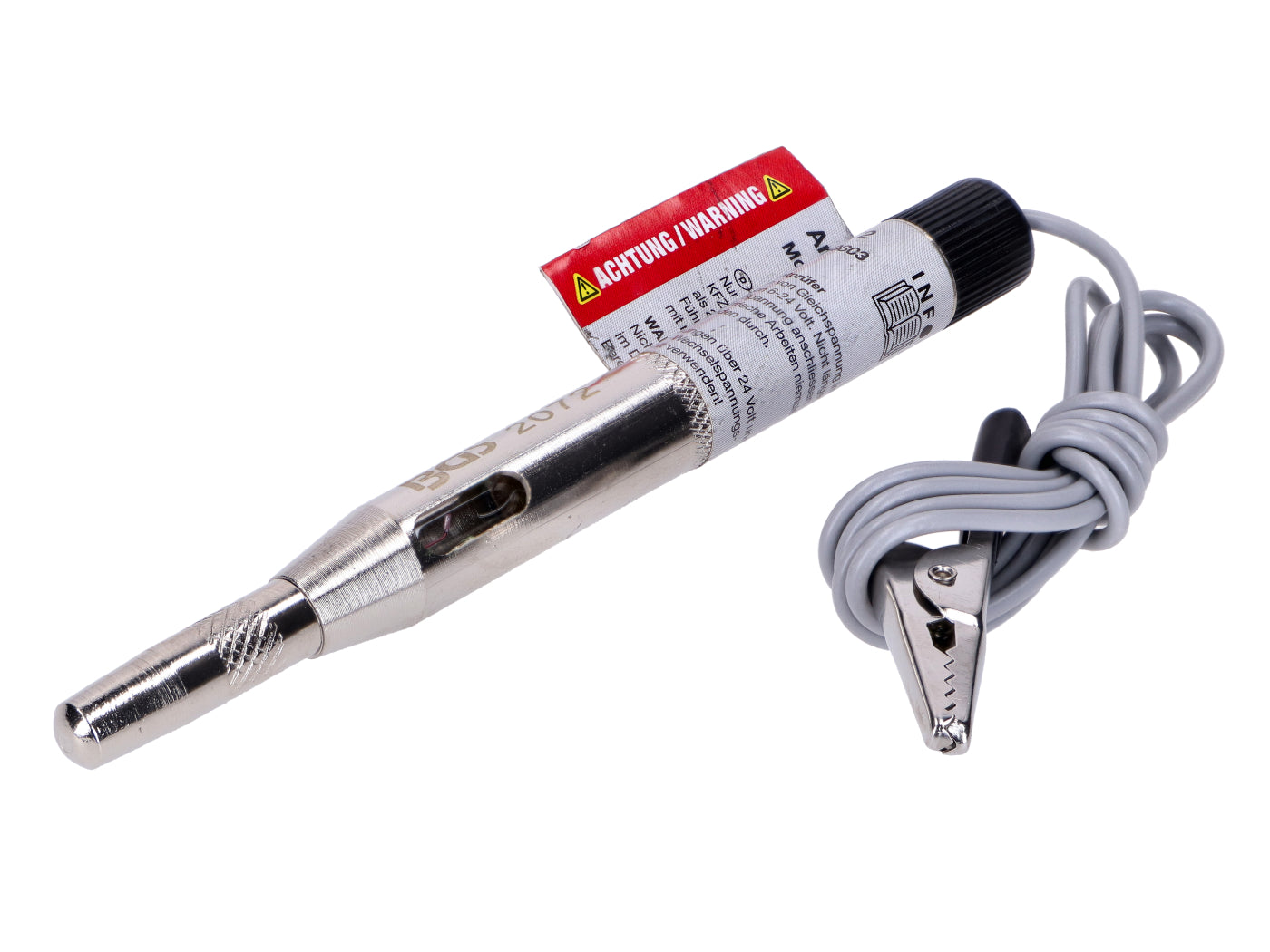 Tester de tensiune BGS Technic cu cablu și sondă de perforare 6-24V universal