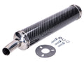 Tobă finală aspect carbon universală pentru motociclete și scutere