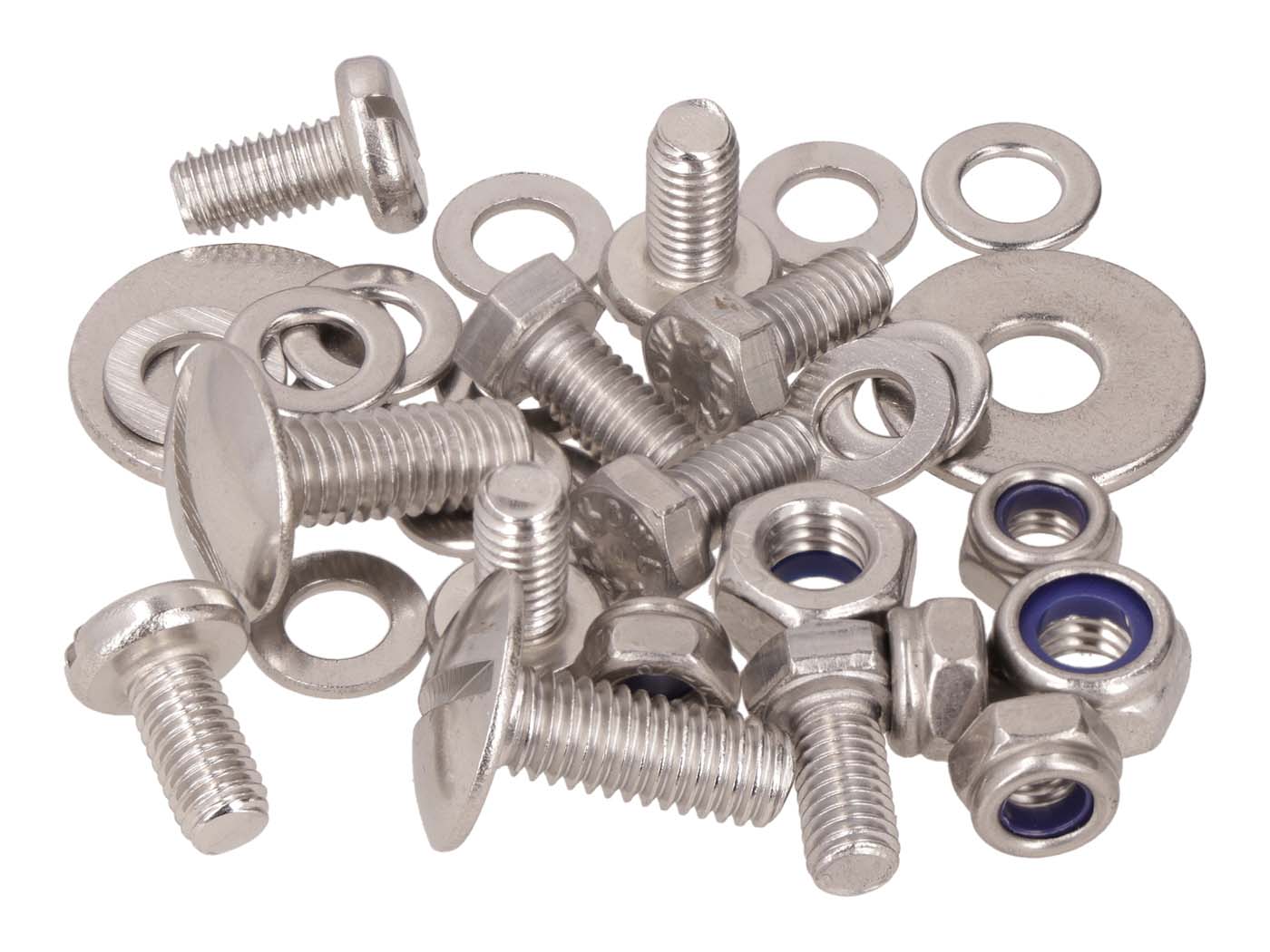 Set șuruburi Swiing apărătoare noroi față Inox pentru Puch Maxi S / N