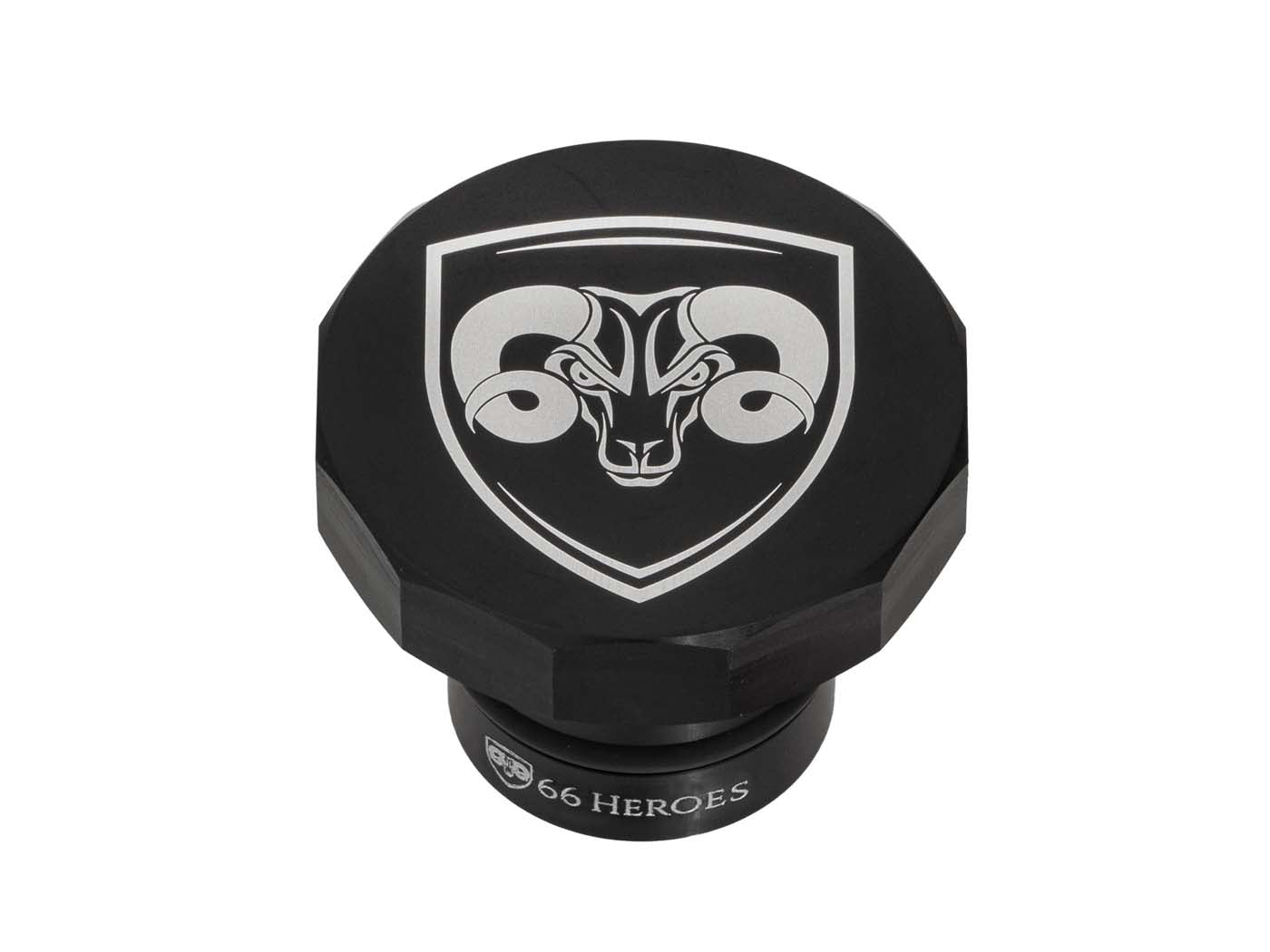 Capac rezervor 66Heroes unghiular negru pentru Puch Maxi S/N, Maxi L2A, Maxi K2, Maxi P1, Maxi ZA50