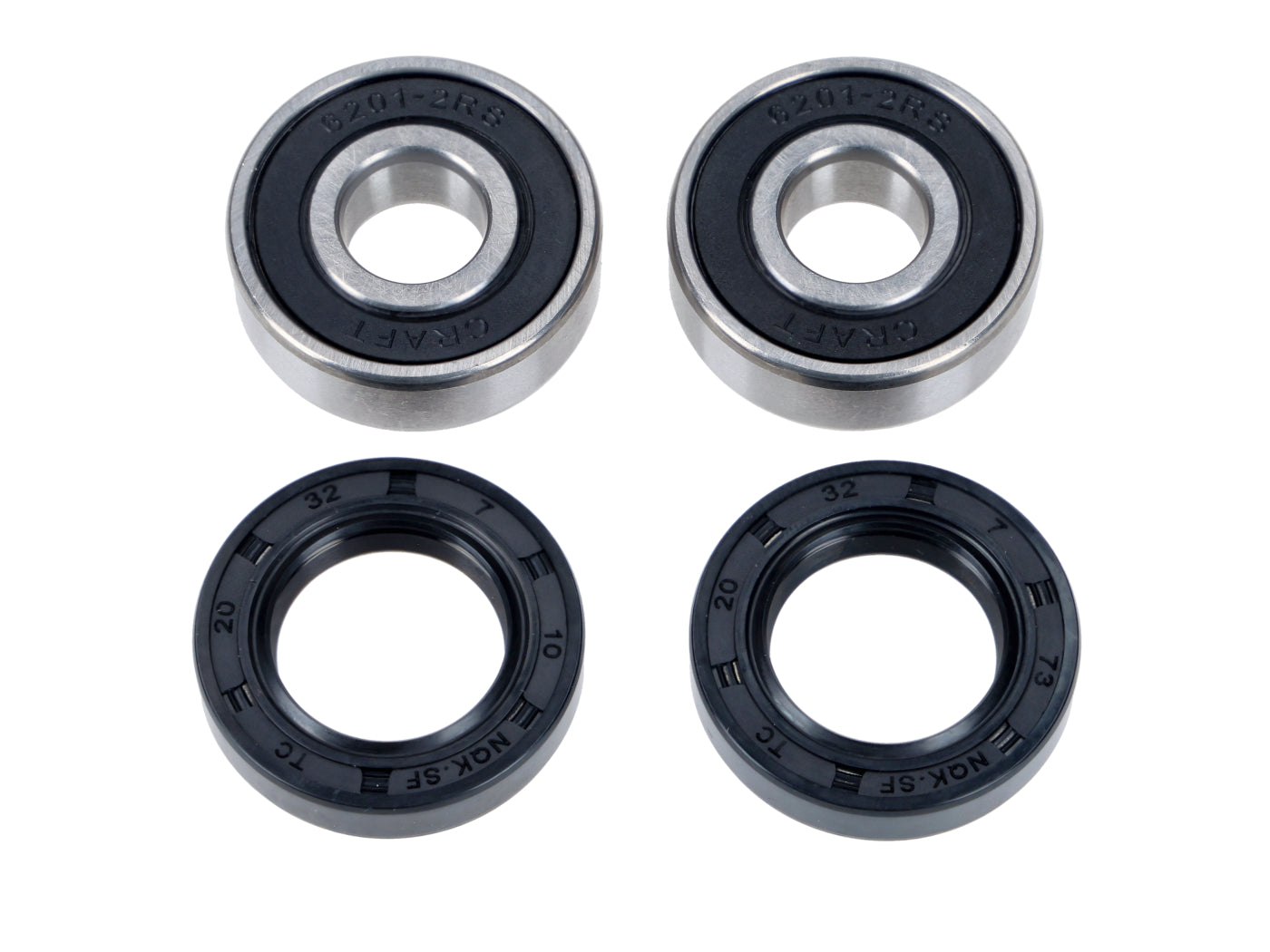Set rulmenți roată față pentru Kymco Agility 50, 125, Like 50, 125, 200
