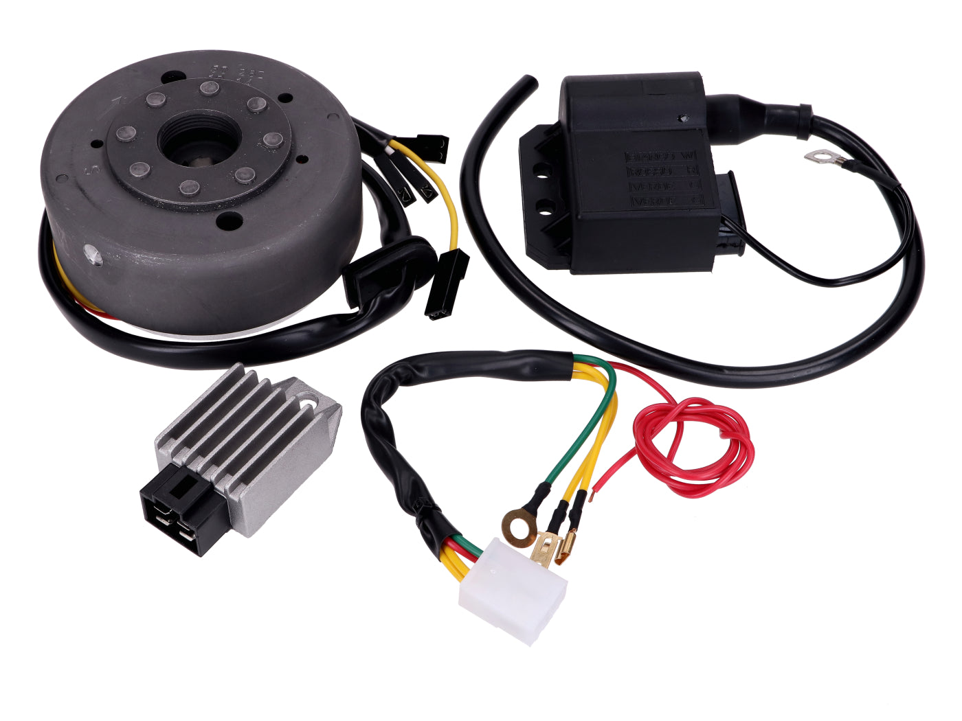 Kit conversie alternator aprindere electronică fără contact 12V 101 Octane pentru Hercules Prima GT, K 50 Ultra, Puch Maxi E50, Sachs RS 50 și alte modele