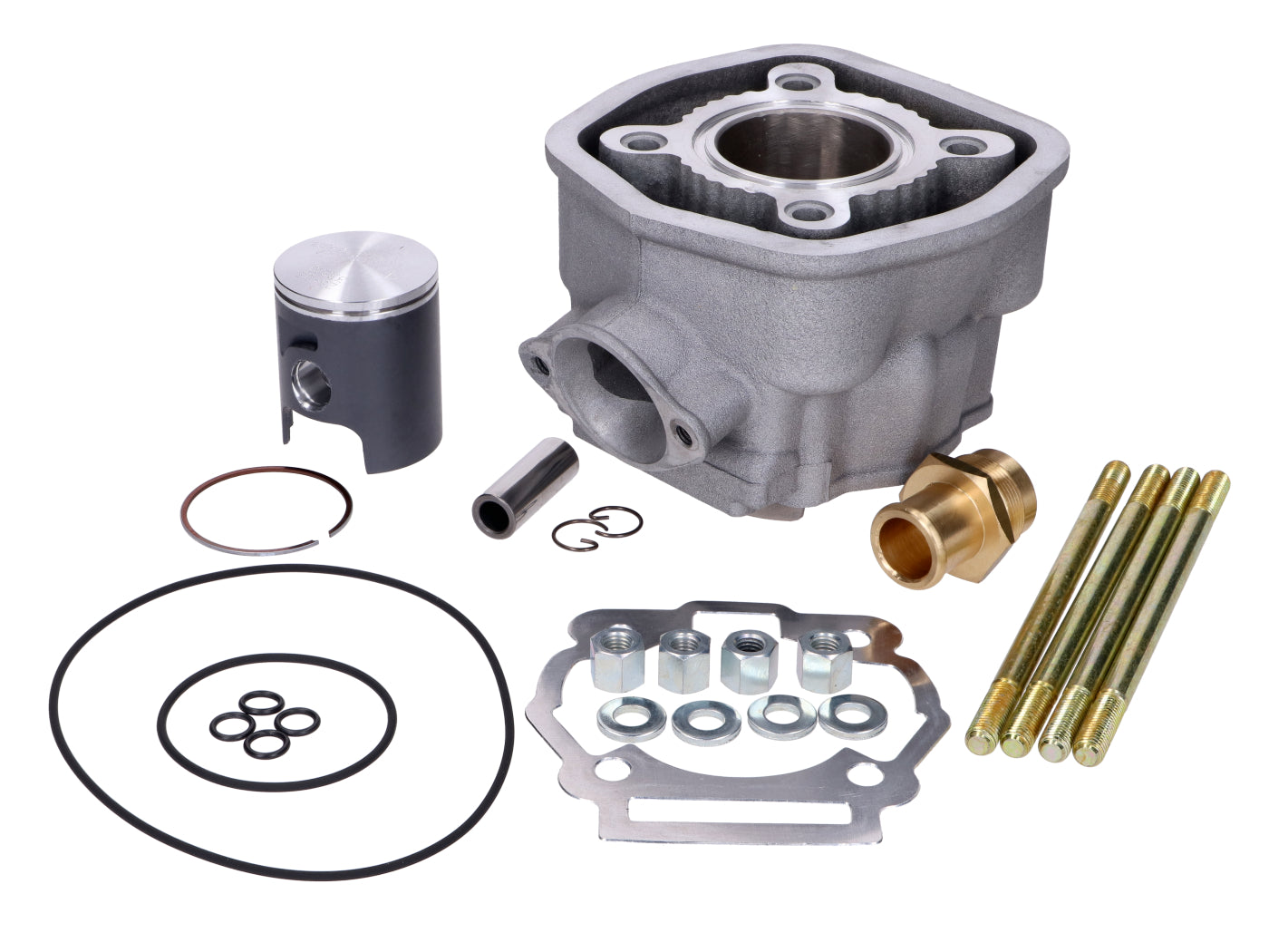 Kit Cilindru Metrakit Aluminiu 50cc pentru Derbi, Aprilia, Gilera și alte mărci (D50B0 E3, E4)