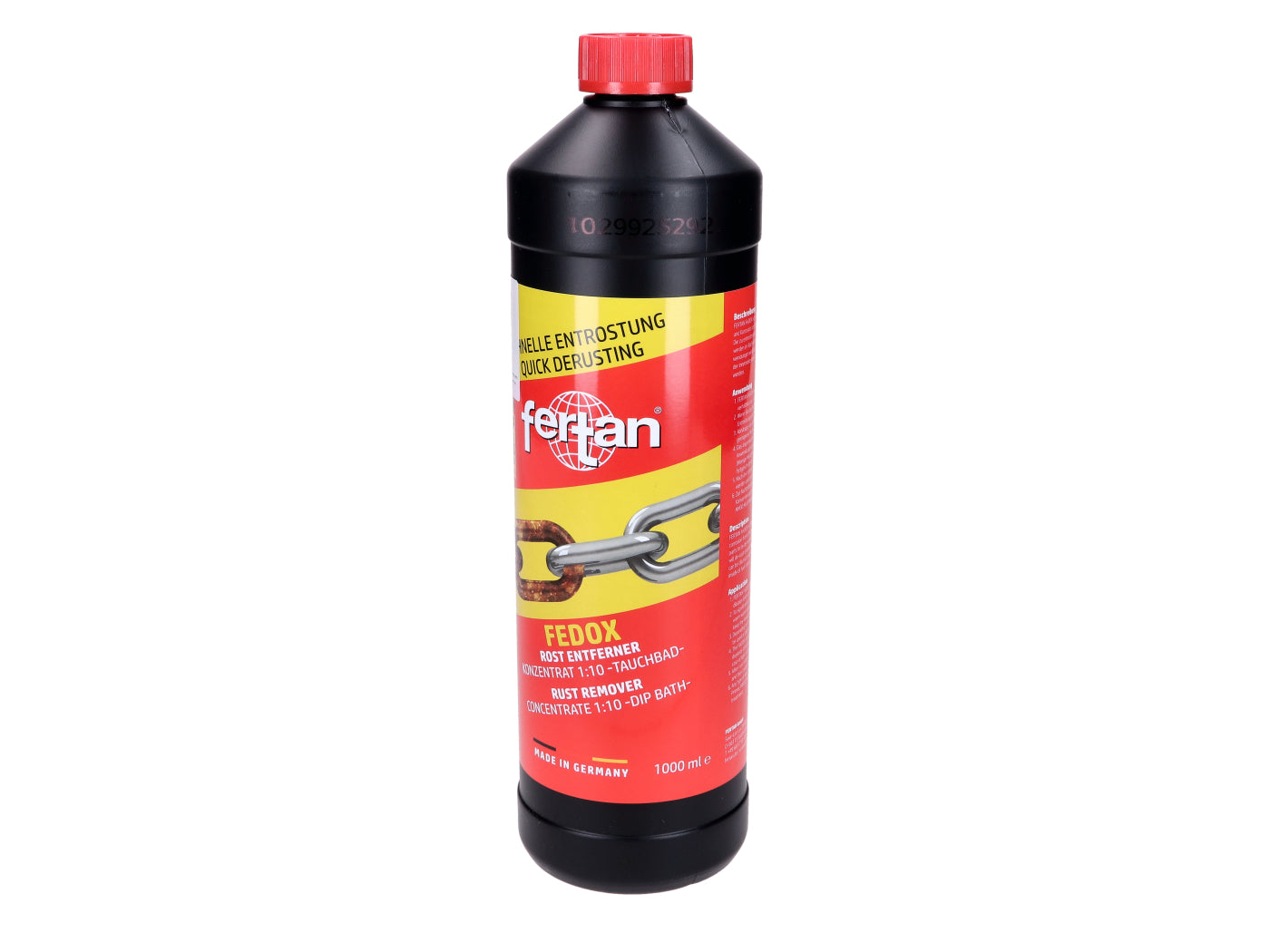 Soluție Degresare și Deruginare Rezervor Fertan FeDOX Concentrat 1L universal