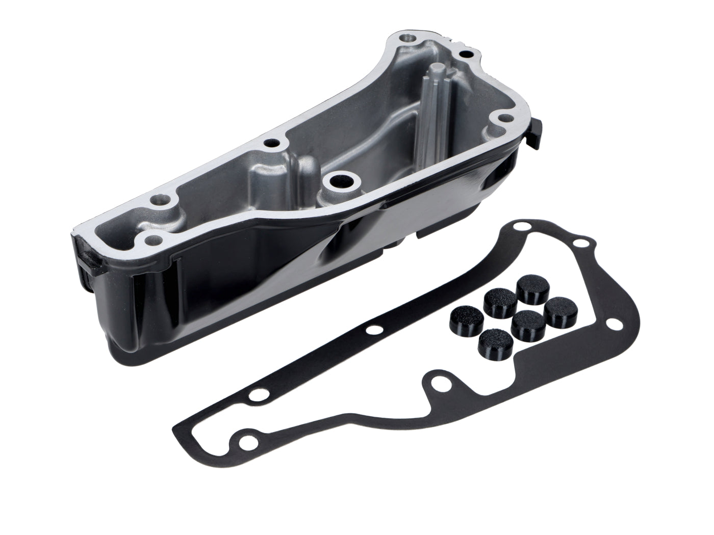 Carter motor Piaggio negru mat pentru Vespa GTS 310, GTV 310
