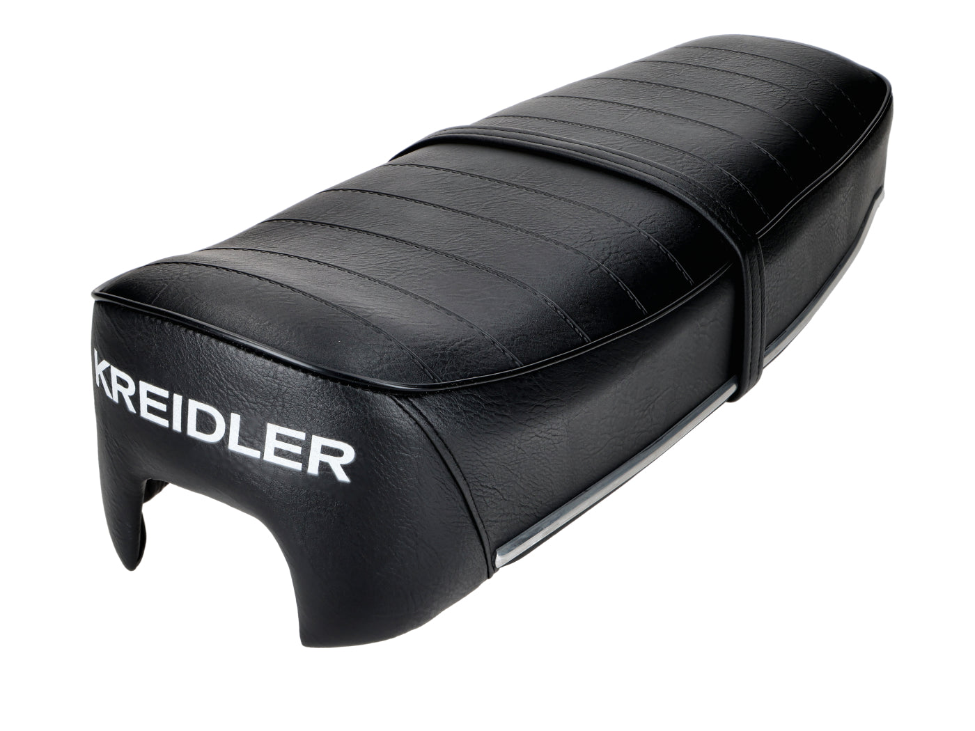 Șa 630x240mm cu compartiment scule și șipci aluminiu neagră pentru Kreidler Florett K54 RS