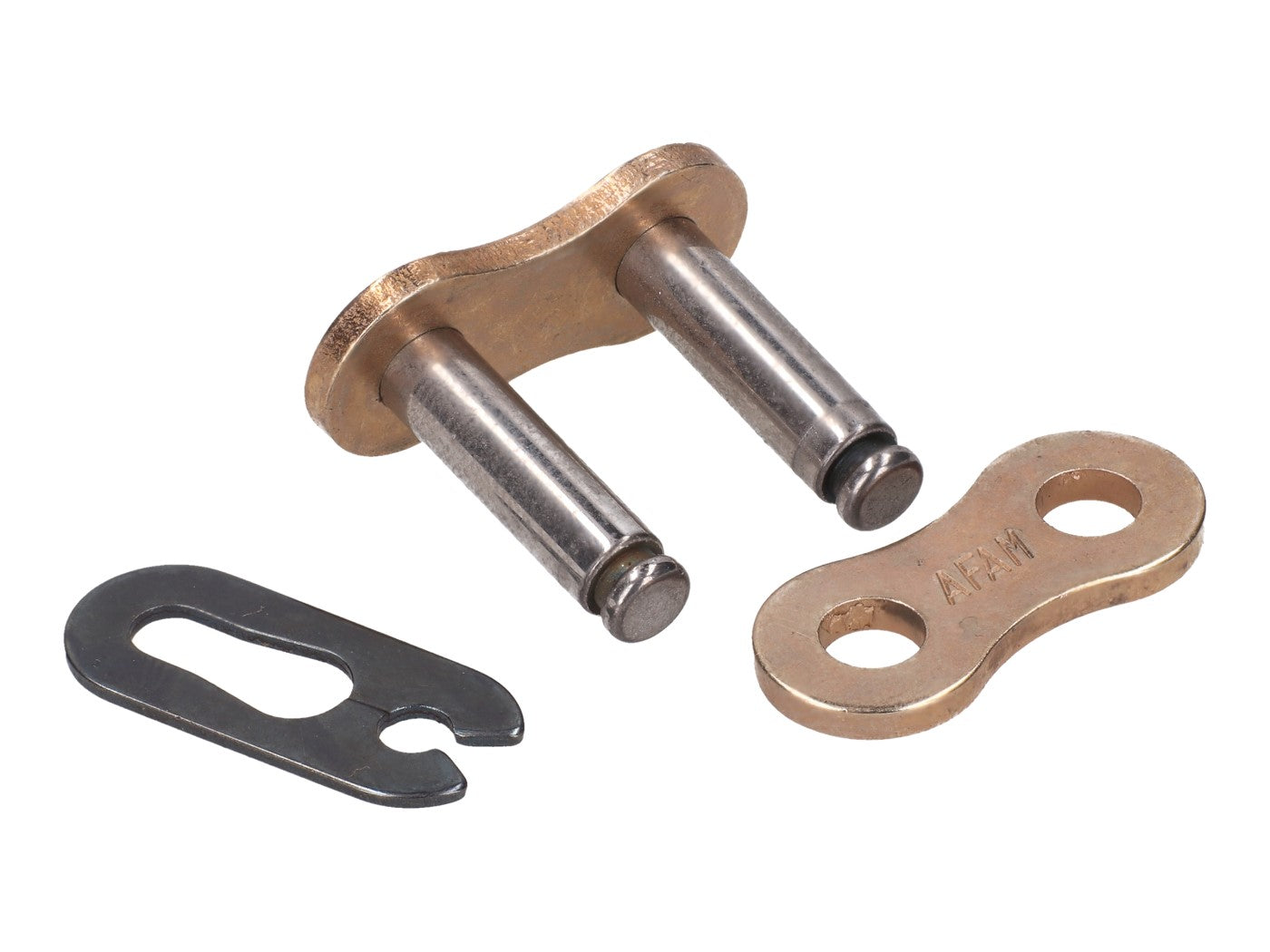 Zală de lanț AFAM MX-Racing cu clips auriu A428 MX-G pentru HM-Moto CRE Baja RR 125, CRE Baja 125, CRM F 125 X RR, CRM F 125 X, Husqvarna TE 125