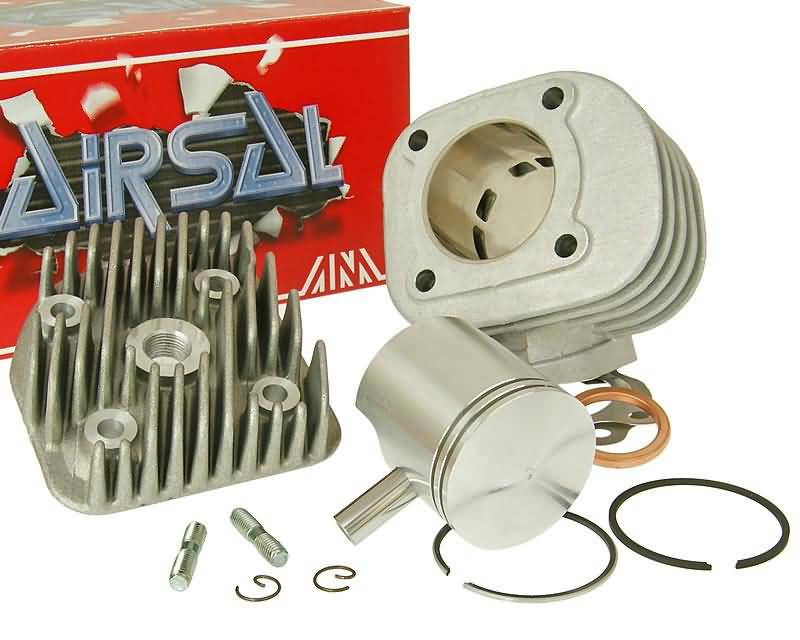 Kit Cilindru Airsal Sport 65cc 46mm pentru Minarelli orizontal AC - Yamaha, Adly, MBK, Aprilia, Malaguti și alte mărci