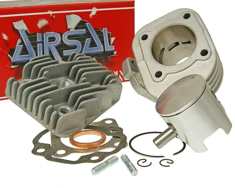 Kit cilindru Airsal T6-Racing 69,7cc 47,6mm ax piston D=10mm pentru Yamaha, Adly, MBK, Aprilia, Malaguti și alte mărci Minarelli orizontal AC