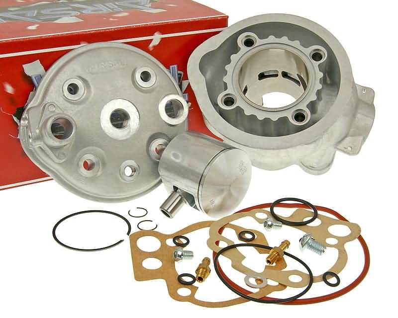 Kit Cilindru Airsal Tech-Piston 76,6cc 50mm pentru Rieju, Beta, Motorhispania, Aprilia, Yamaha și alte mărci Minarelli AM6
