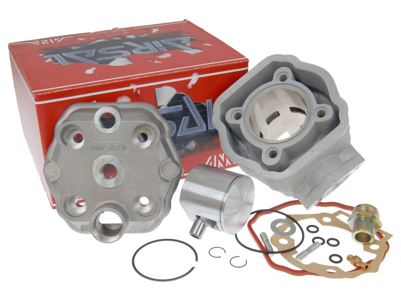 Kit Cilindru Airsal Tech-Piston 78.5cc 50mm pentru Derbi, Aprilia, Gilera și alte mărci Motor D50B0
