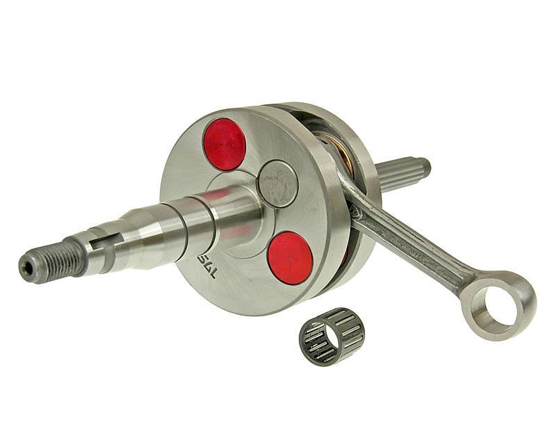 Arbore Cotit Airsal Racing Xtrem 39.2mm 70/77cc ax piston 12mm pentru Yamaha, MBK, Adly, Aprilia, Malaguti și alte mărci Minarelli orizontal