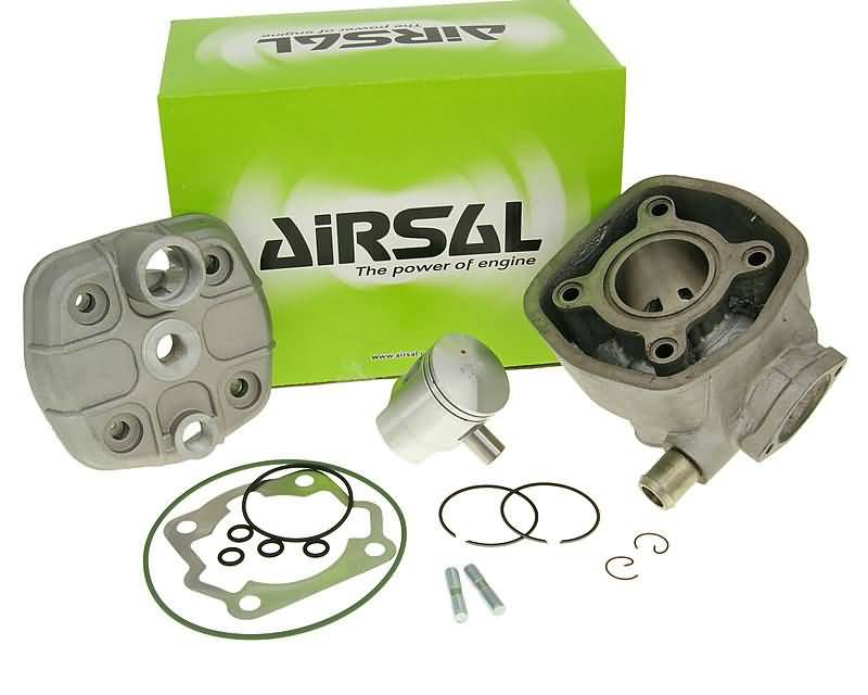 Kit cilindru Airsal Sport 50cc 39.9mm alezaj 40mm fontă pentru Derbi, Gilera și alte mărci EBE EBS
