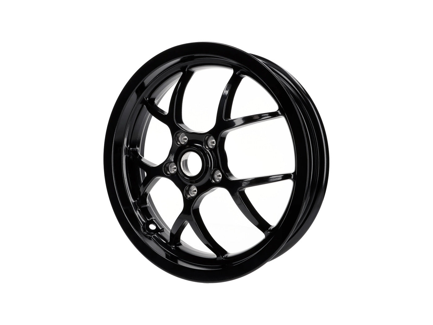 Jantă BGM PRO negru lucios 3.00 - 13 inch pentru Vespa GTS, GTV, GT, L125-300 și alte modele