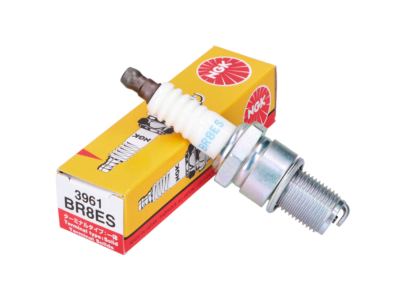 Bujie NGK BR8ES pentru Derbi, Rieju, Beta, Aprilia, Gilera și alte modele