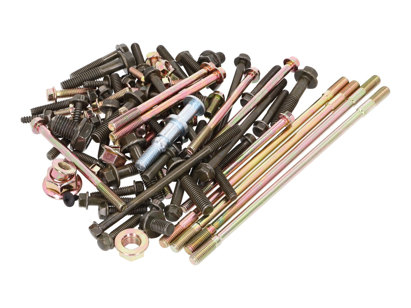 Set șuruburi motor 101 Octane pentru GY6 50cc 139QMB/QMA Baotian, Flex Tech, Znen, Huatian, Nova Motors și alte mărci